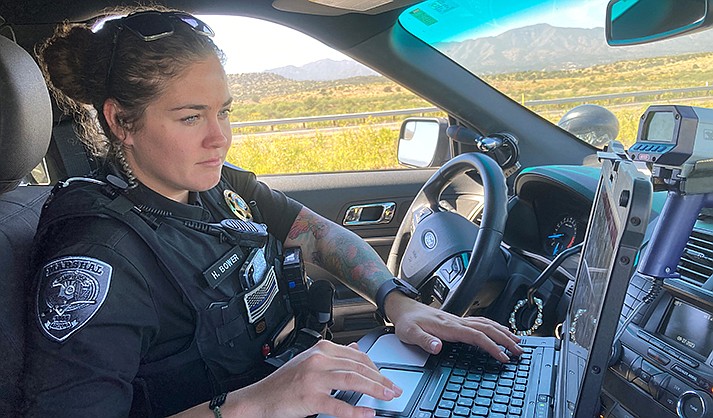 With a history of law enforcement in her family, Hanna Bower of the Camp Verde Marshal’s Office says there was no other career path for her. (VVN/Paige Daniels)