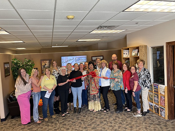 Laserium Medspa cut the ribbon Oct. 3 on its new location at 6275 Nugget Patch Trail, Prescott. (Prescott Valley Chamber of Commerce/Courtesy)