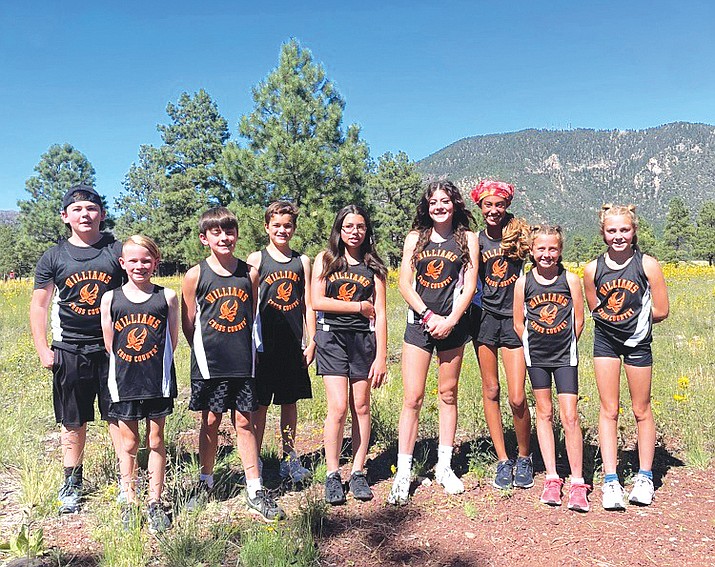 Williams Elementary/Middle School Cross Country show off their new uniforms Sept. 12. (Photo/WUSD)