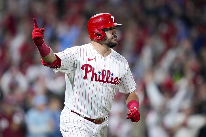 Kyle Schwarber homers twice, Phillies power past Arizona 10-0 in