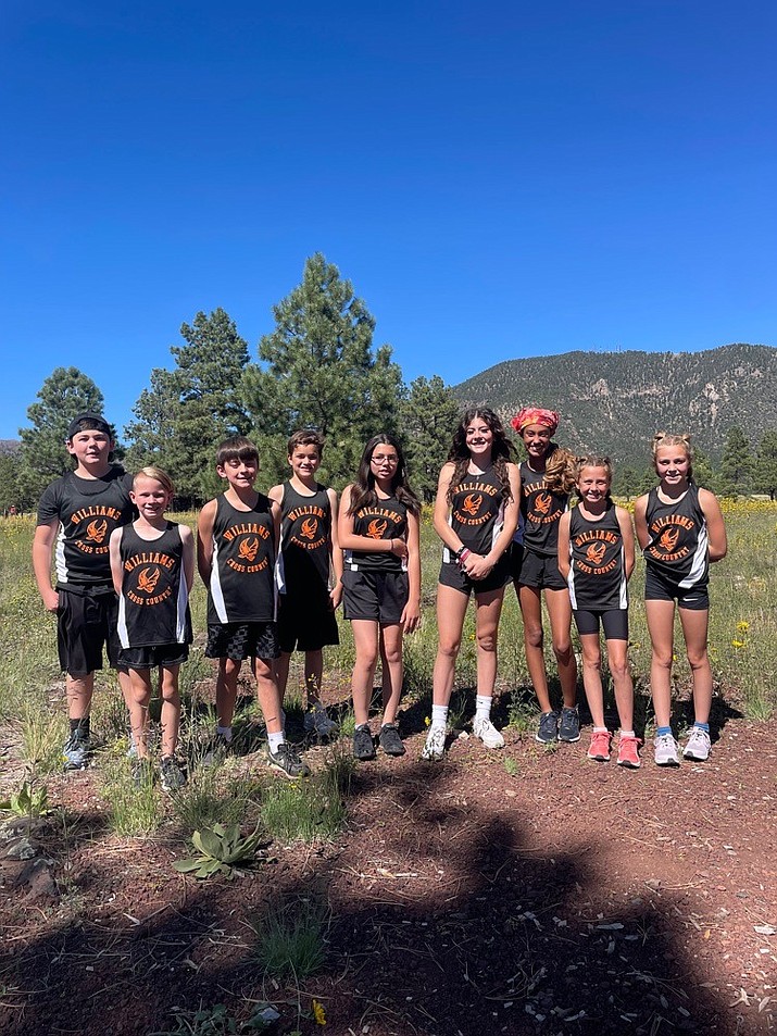 The Williams Elementary-Middle School crosscountry team finished the 2023 fall season last week. (Photo/WUSD)