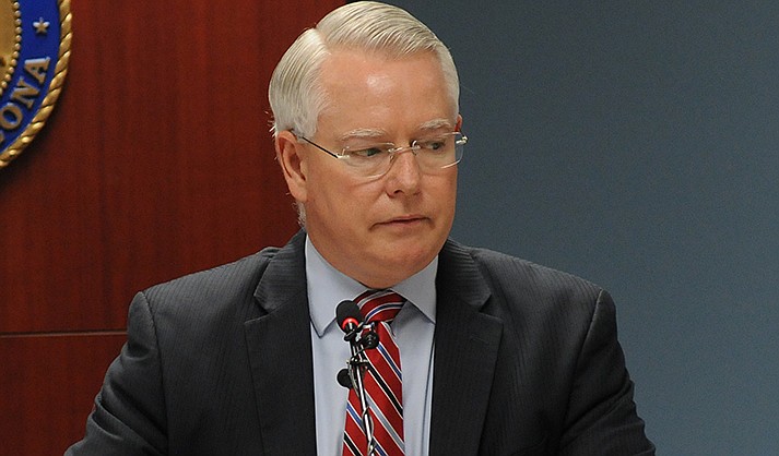 William Montgomery, then Maricopa County attorney, being questioned in 2019 by the Commission on Appellate Court Appointments in his bid to become a Supreme Court justice. (Capitol Media Services file photo by Howard Fischer)