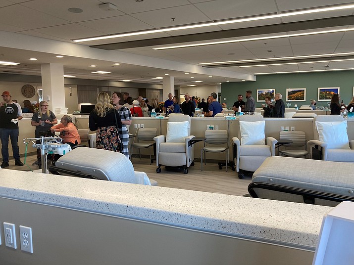 The infusion area in the new Arizona Oncology Cancer Center located at 5430 Landmark Lane in Prescott. (Nanci Hutson/Courier)