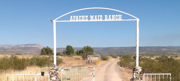 Entry Gate and Barn at Apache Maid Lower Ranch Headquarters located at 500 East Cornville Road. (Courtesy photo)