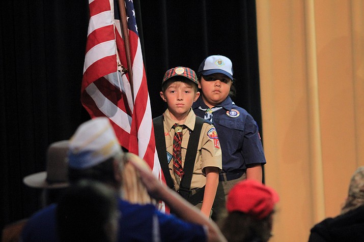 Williams Elementary-Middle School held a veterans' assembly to recognized community members who have served or are serving. (Loretta James, Morgan Smith/WGCN)