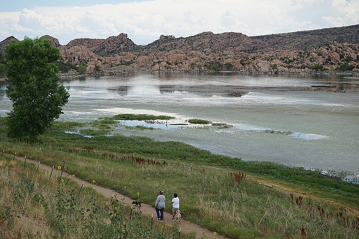 The City of Prescott is planning to install aerators in Watson Lake to improve the water quality. (Cindy Barks/Courier file photo)