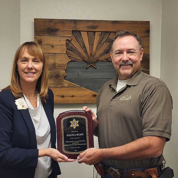 State Representative Selina Bliss was recently honored by the Arizona Constable Association for her dedicated efforts in support of Arizona constables. (Arizona House of Representatives/Courtesy)