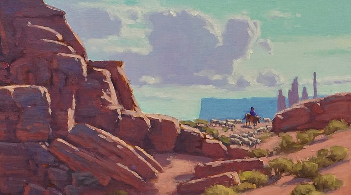 Cliffs and Canyons by John Rasberry (Courtesy/ Rowe Fine Arts Gallery)