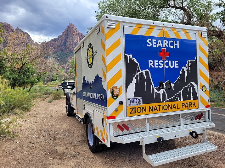 Rangers respond to an unresponsive hiker in Zion National Park Jan. 26. (Photo/NPS)