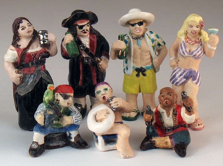 Pirates by Marsha Foutz, Ceramics (Courtesy/ JACG)