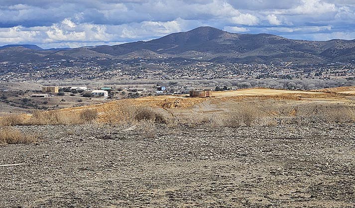 This area off Iron King Road in Dewey-Humboldt has been declared off limits by the Arizona Department of Environmental Quality due to elevated levels of arsenic and lead. (Debra Winters/Courier)