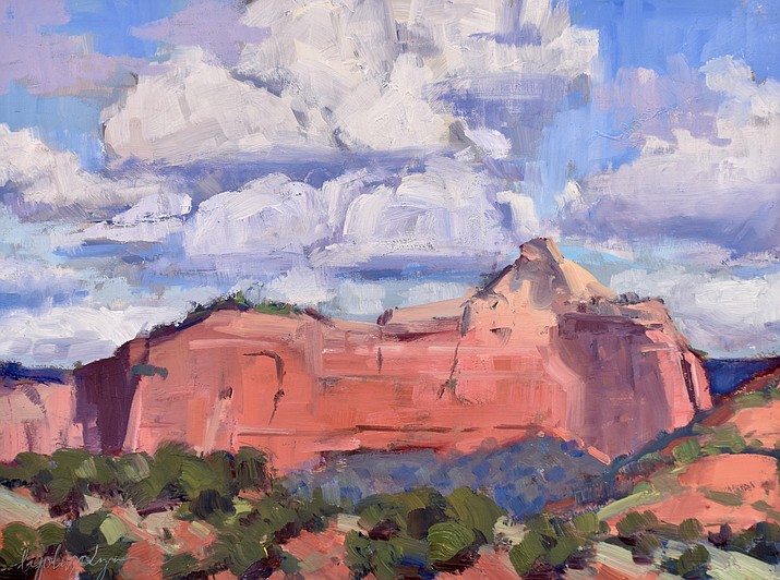 My Backyard by Lydia Gatzow, 9 x 12 oil (Courtesy/ Mountain Trails Gallery)