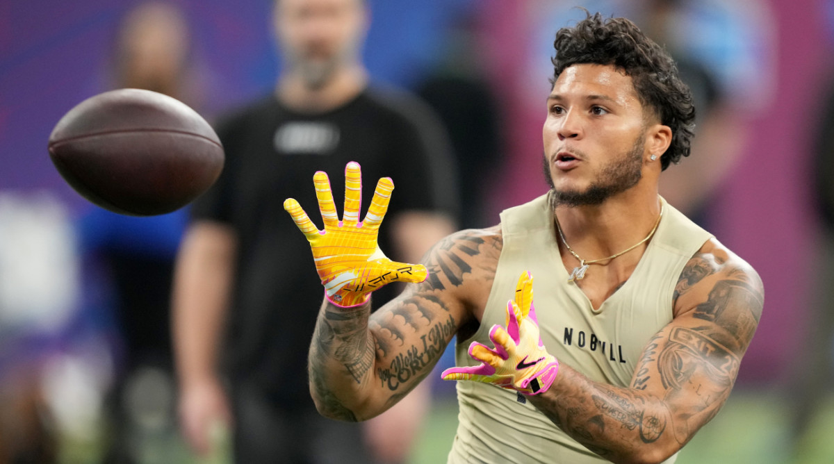 NFL Fans Are in Awe of Blake Corum’s Bench Press at NFL Scouting