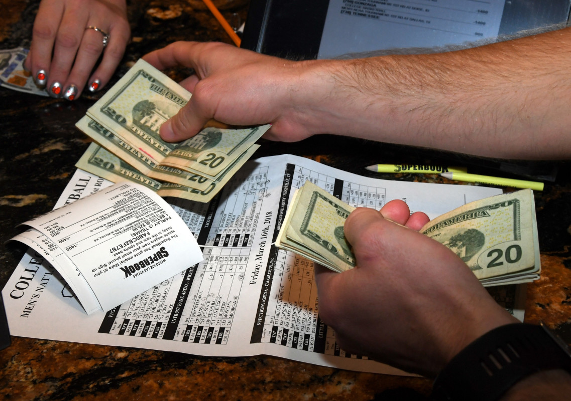 The amount of money Americans are betting on March Madness is getting