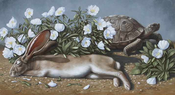 Just a Quick Break by Jennifer O’Cualain, 10x18oil (Courtesy/ Mountain Trails Gallery)
